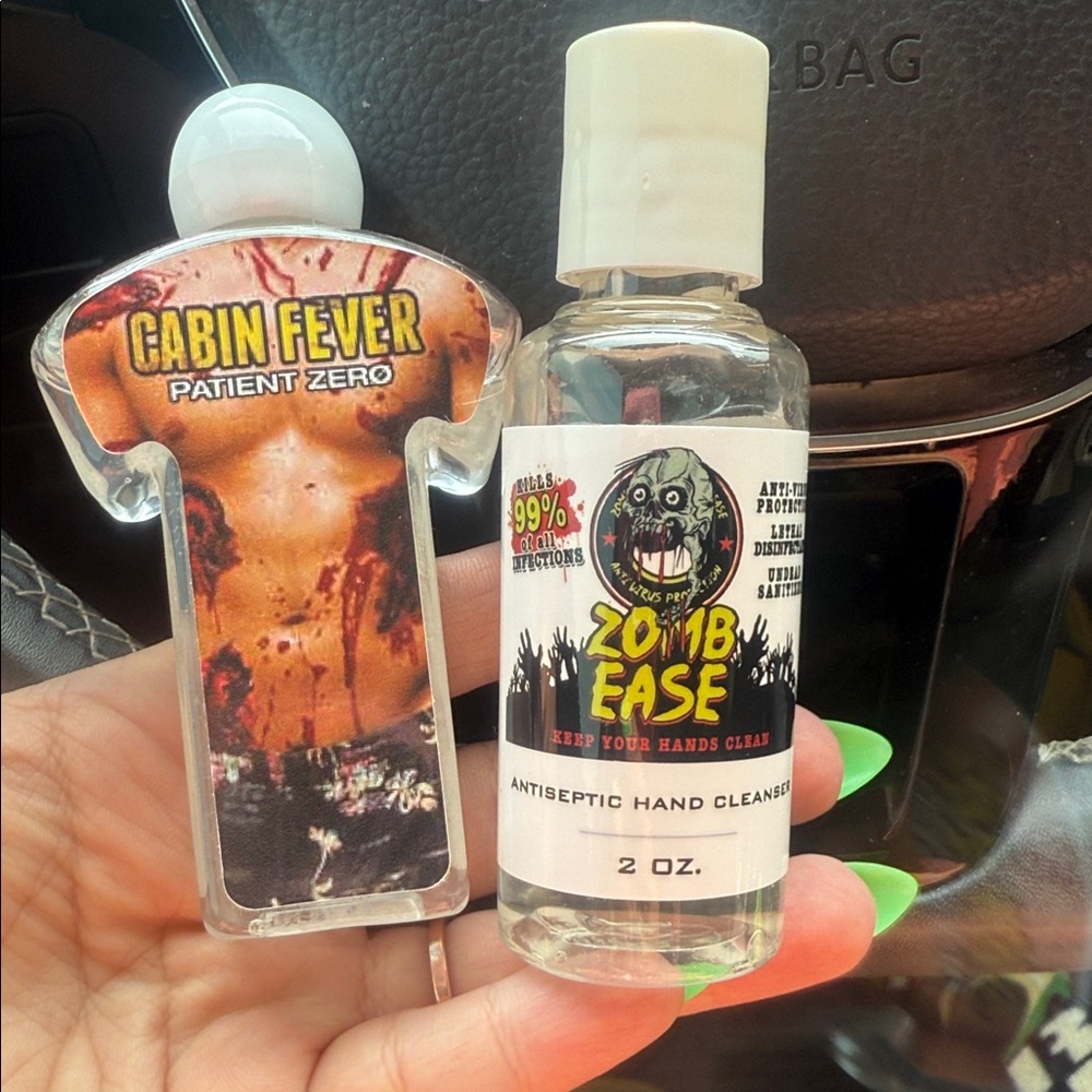 Zombie Hand Cleanser and Cabin Fever Sanitizer Set